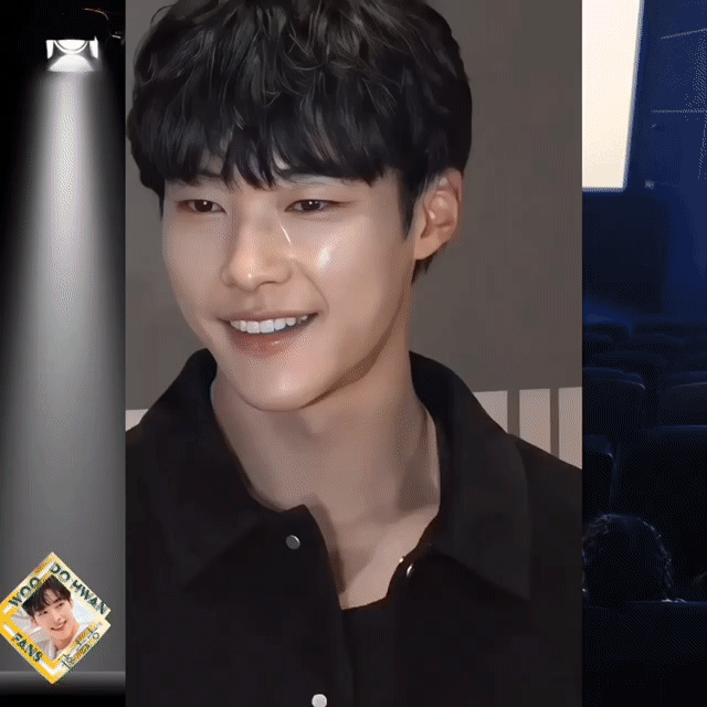 A moment captured by a fan of Woo Dohwan