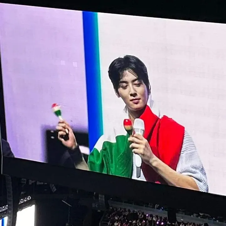 A moment captured by a fan of Cha Eunwoo