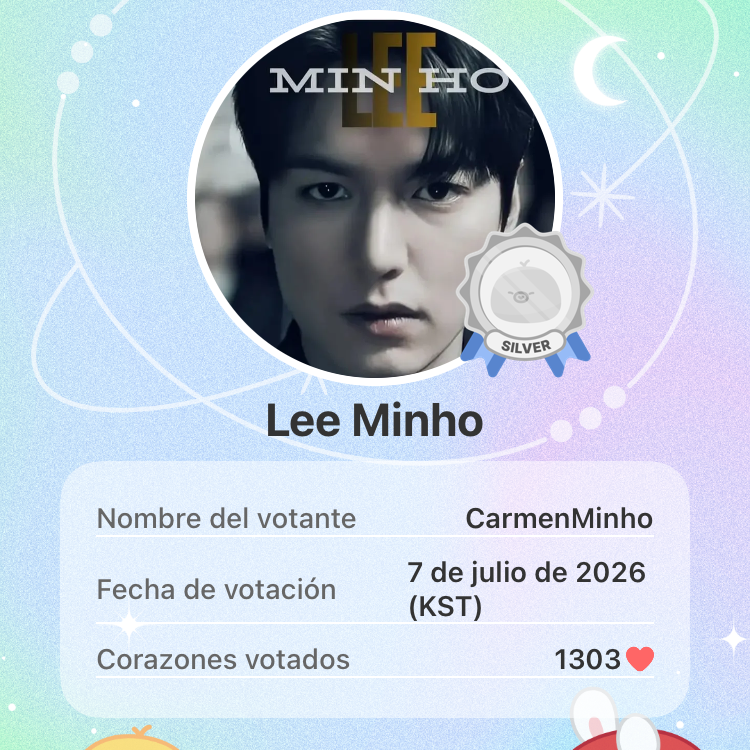 Recent activity shot of Lee Minho