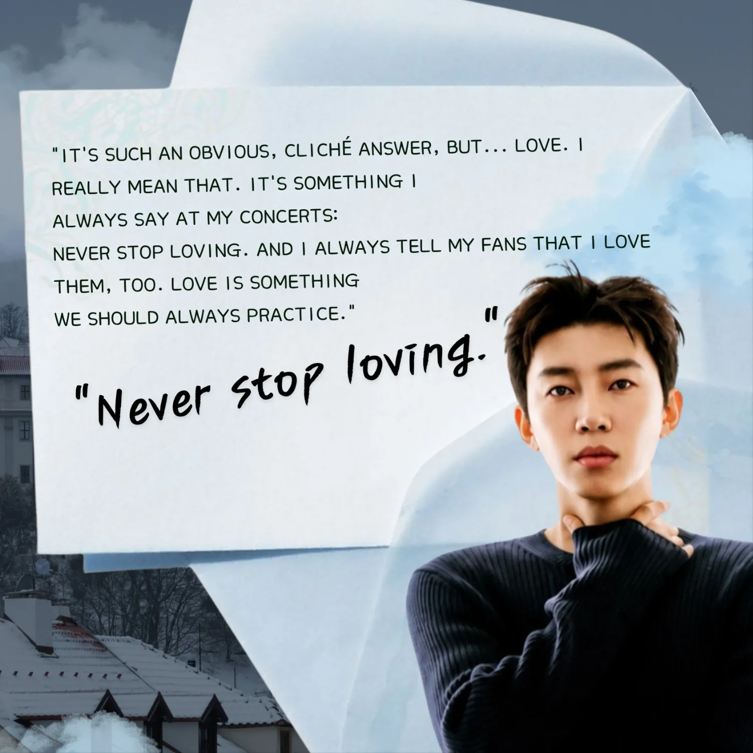 A moment captured by a fan of Lim Youngwoong