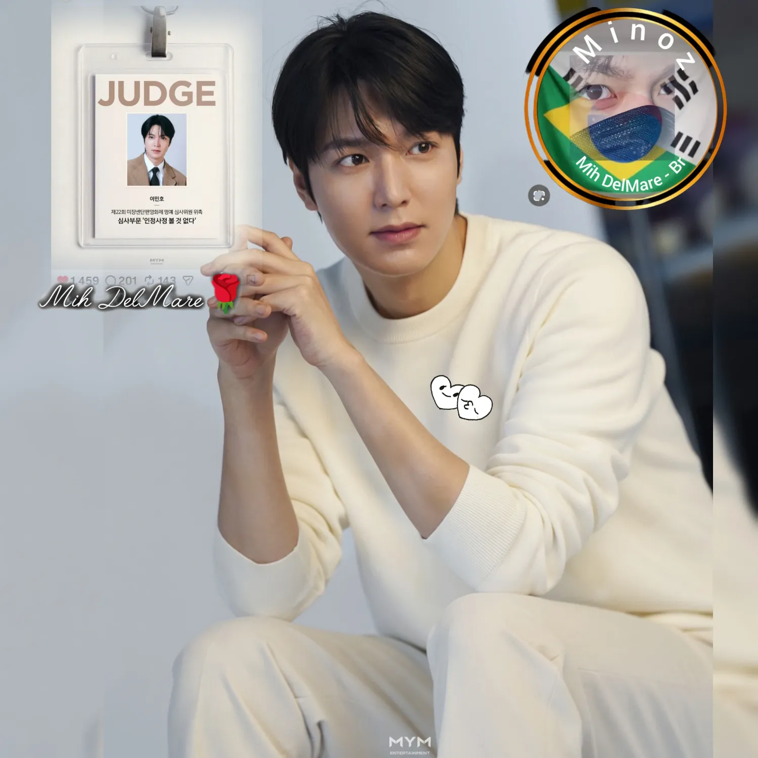 粉絲拍下的李敏鎬瞬間