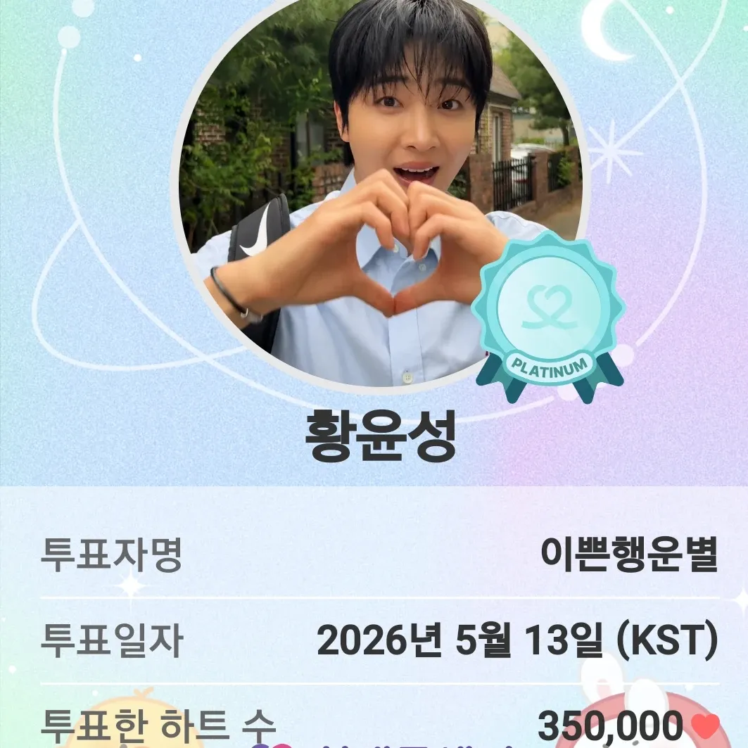 Recent activity shot of Hwang Yunsung
