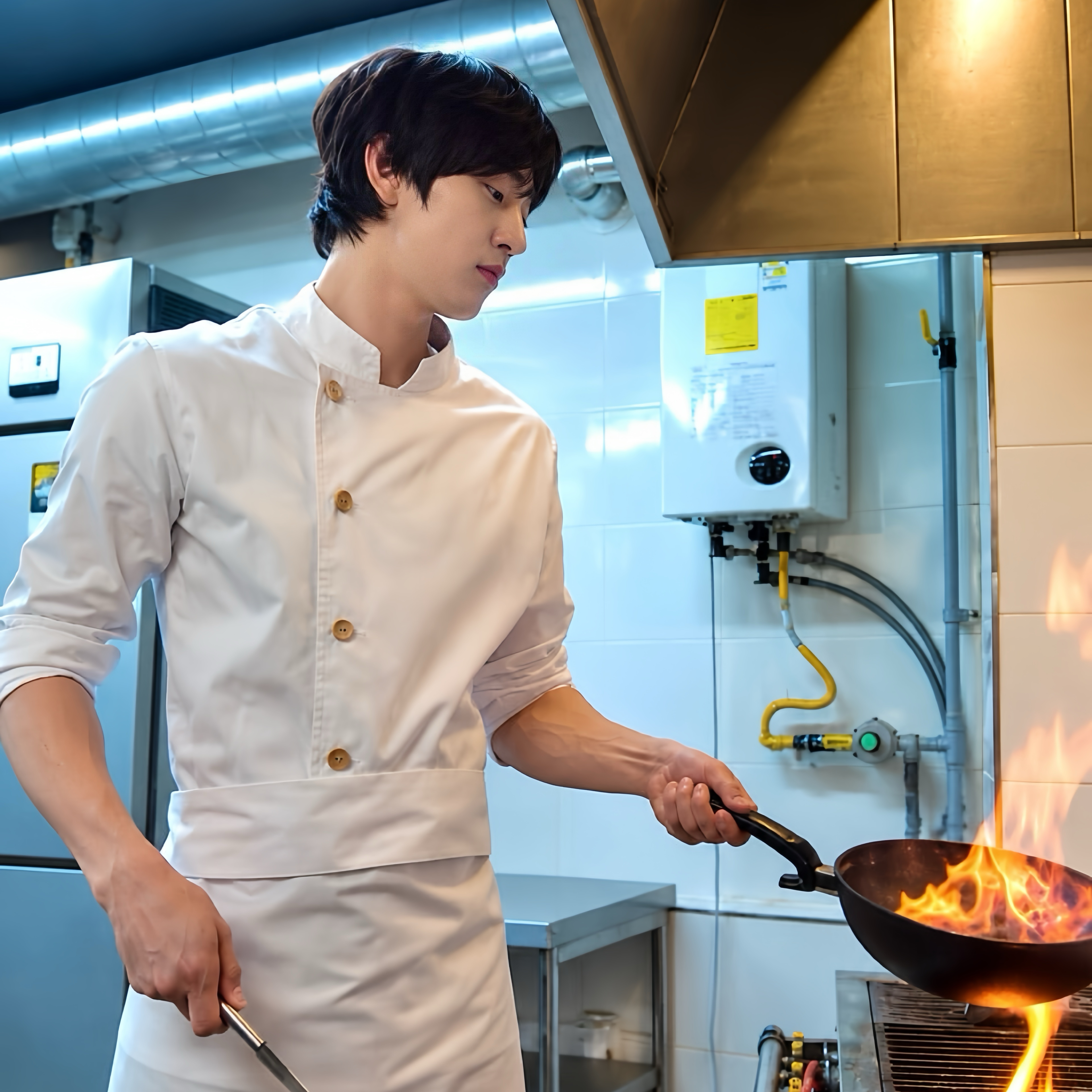 Behind-the-scenes cut of Ahn Hyoseop