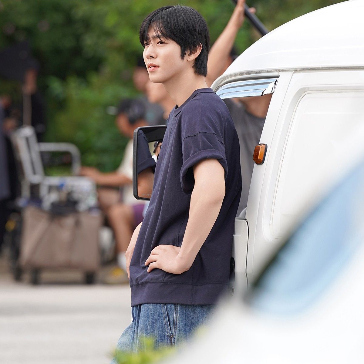 Behind-the-scenes cut of Ahn Hyoseop