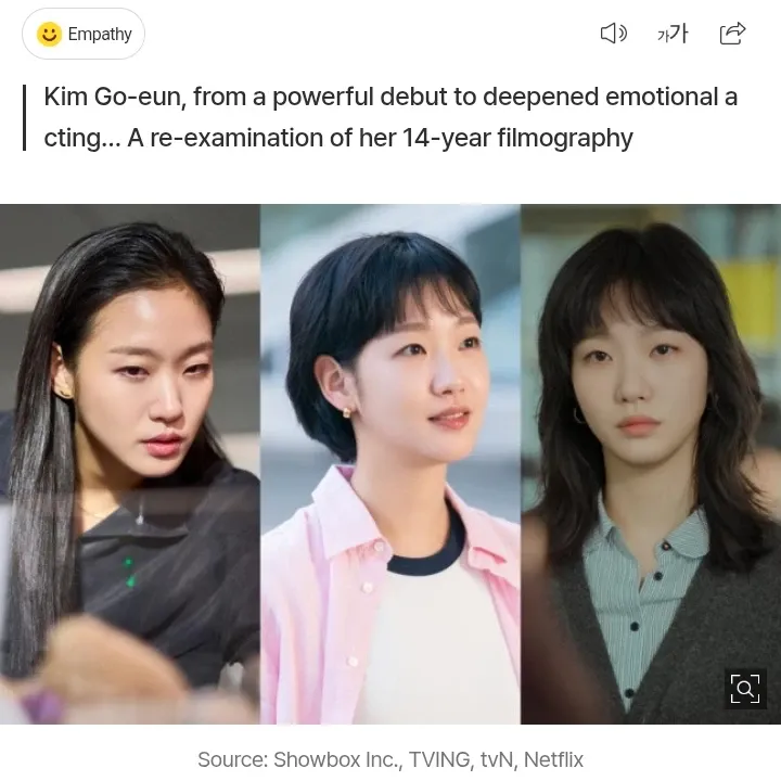 Behind-the-scenes cut of Kim Goeun