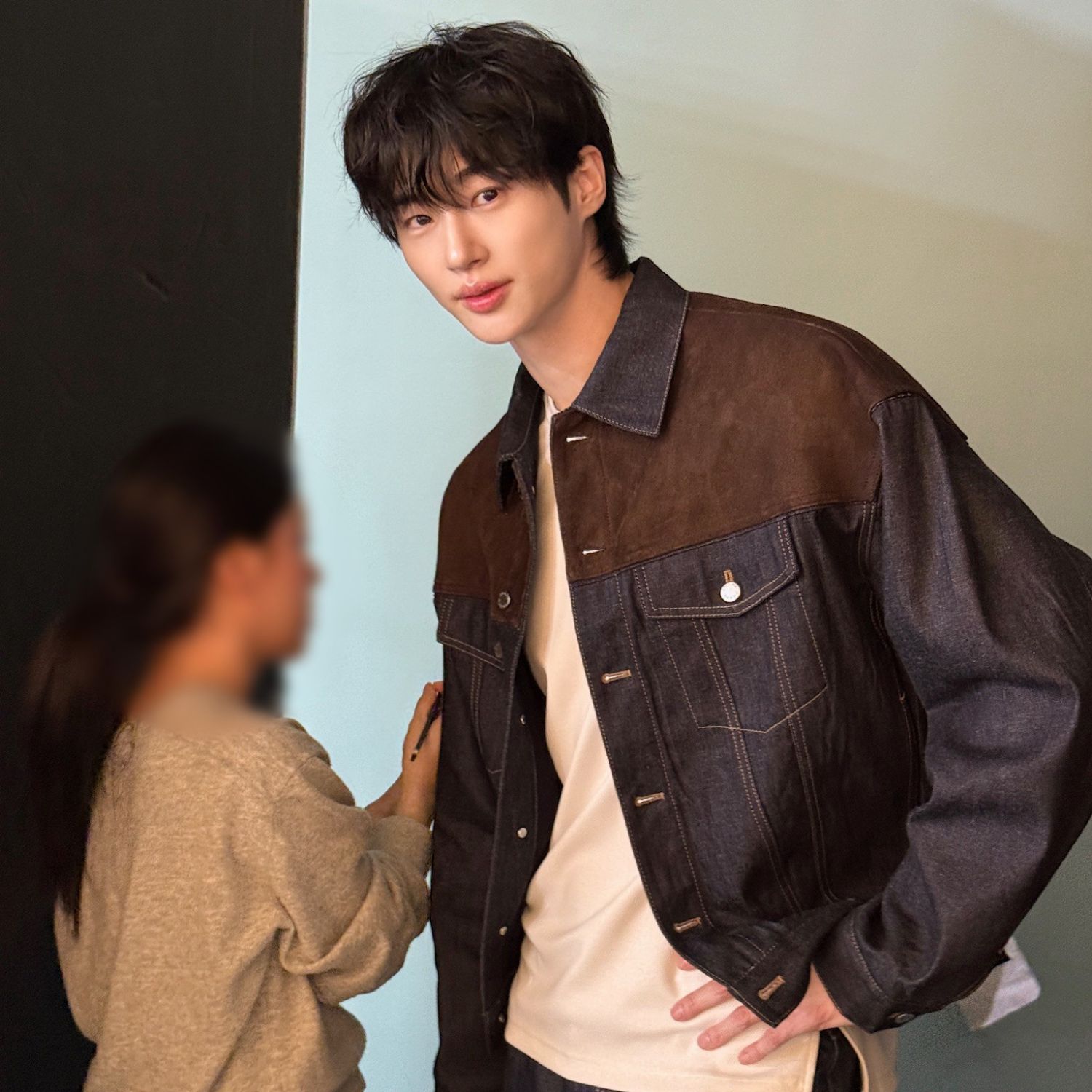 A moment captured by a fan of Byeon Wooseok