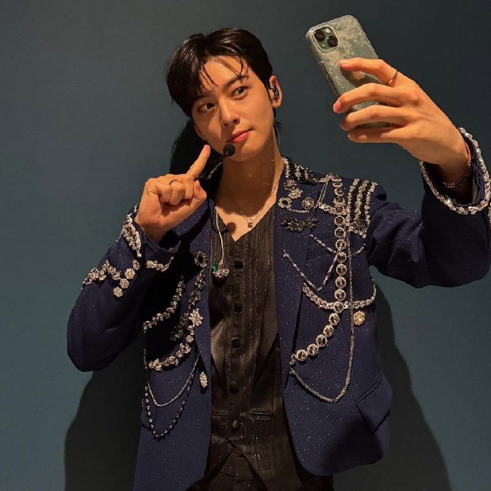 A moment captured by a fan of Cha Eunwoo
