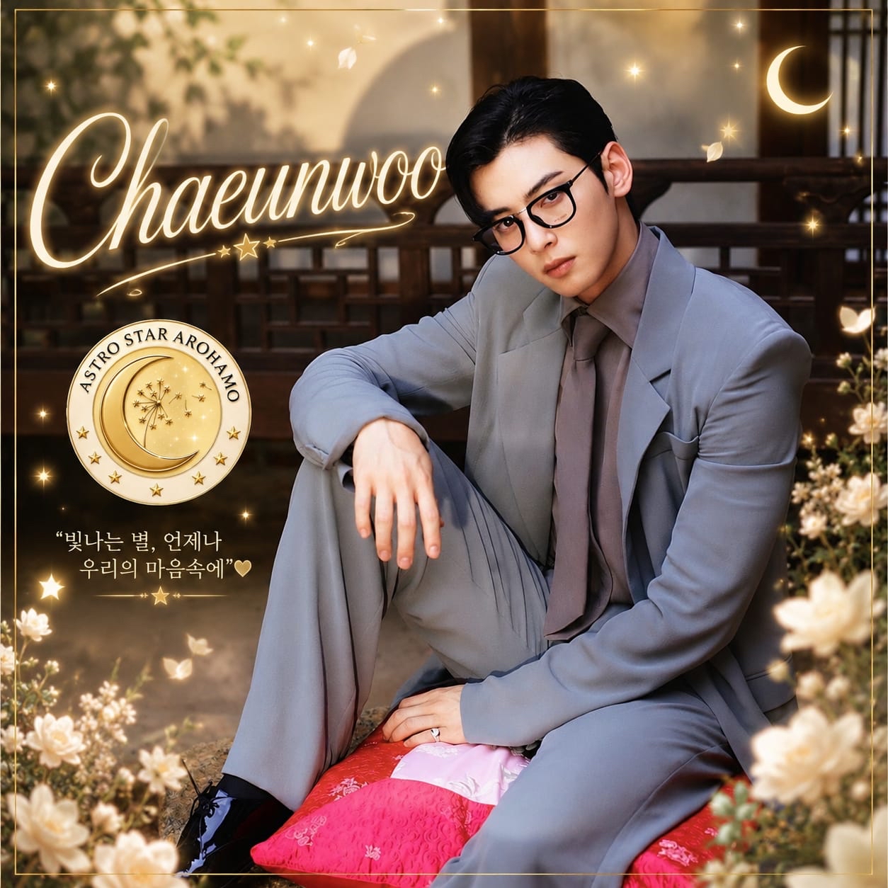 Behind-the-scenes cut of Cha Eunwoo