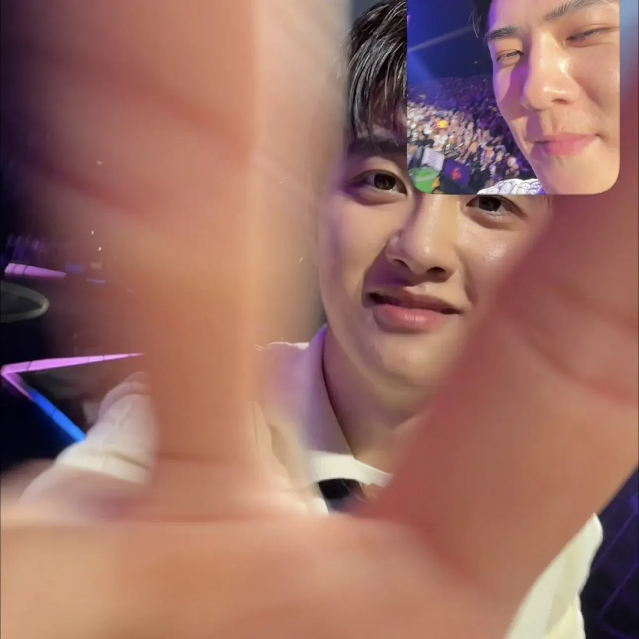 A moment captured by a fan of Doh Kyungsoo (D.O.)