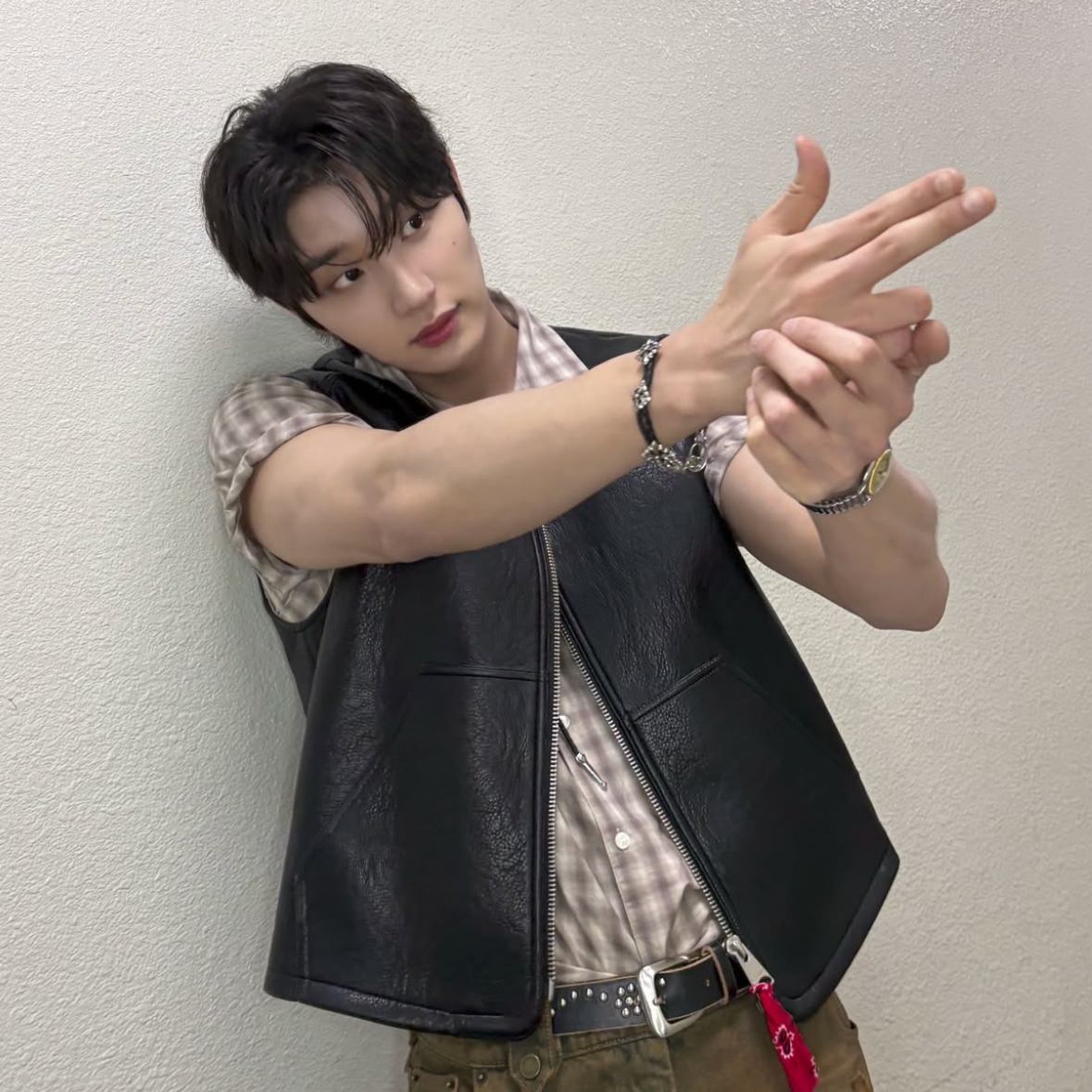 A moment captured by a fan of Kim Jaewon