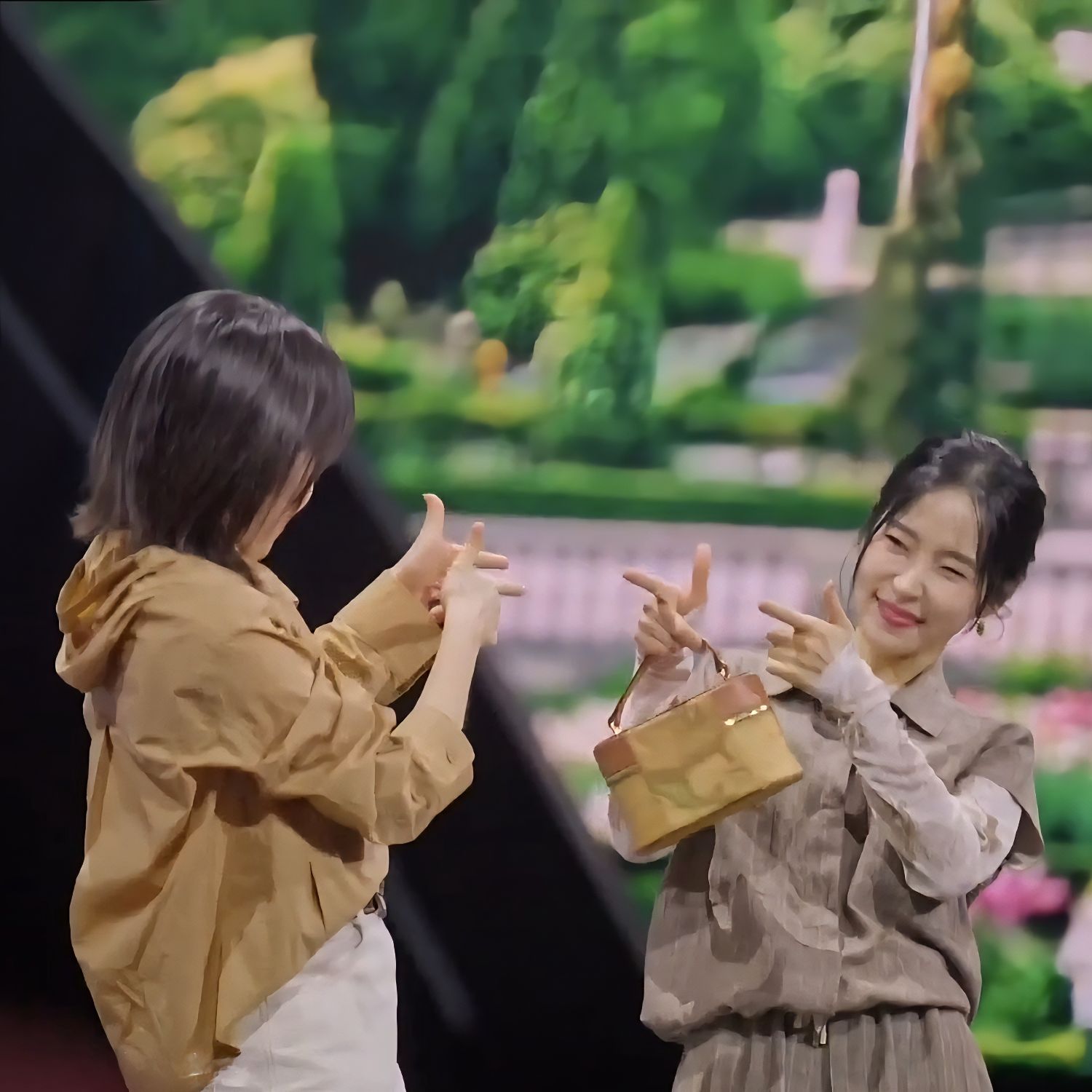 ファンが撮影したホンジャの瞬間