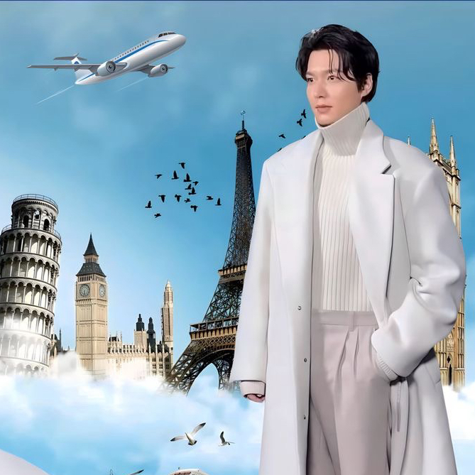 粉絲拍下的李敏鎬瞬間