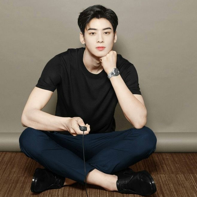 A moment captured by a fan of Cha Eunwoo