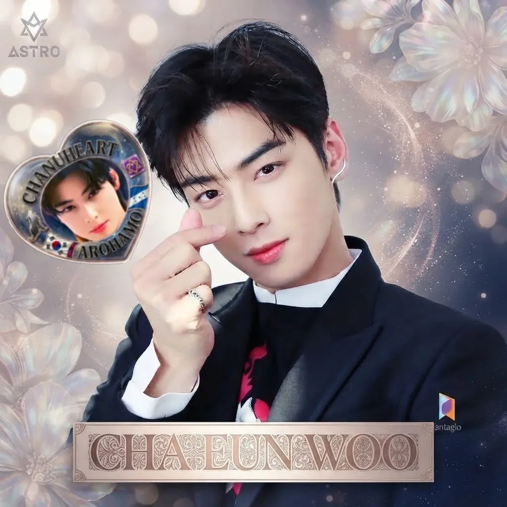 Behind-the-scenes cut of Cha Eunwoo