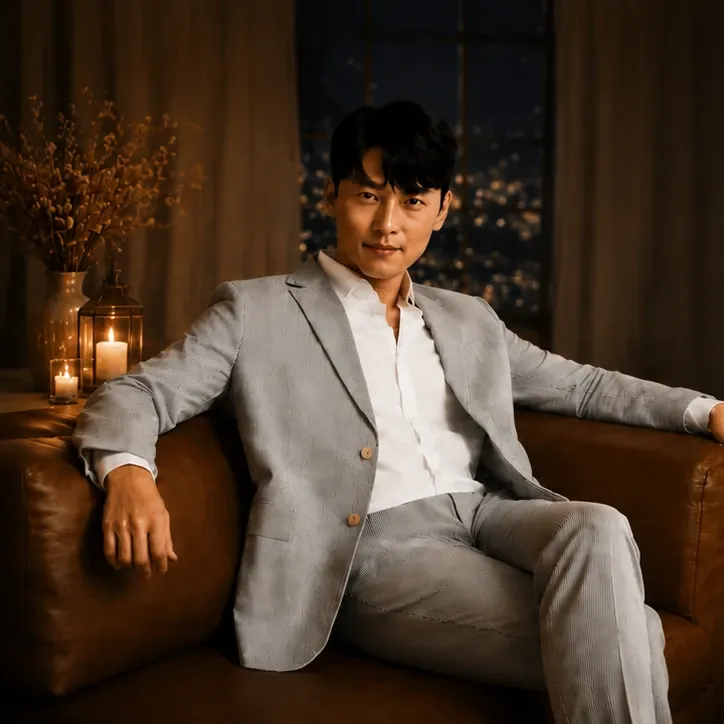 Momen yang diabadikan oleh penggemar Hyun Bin