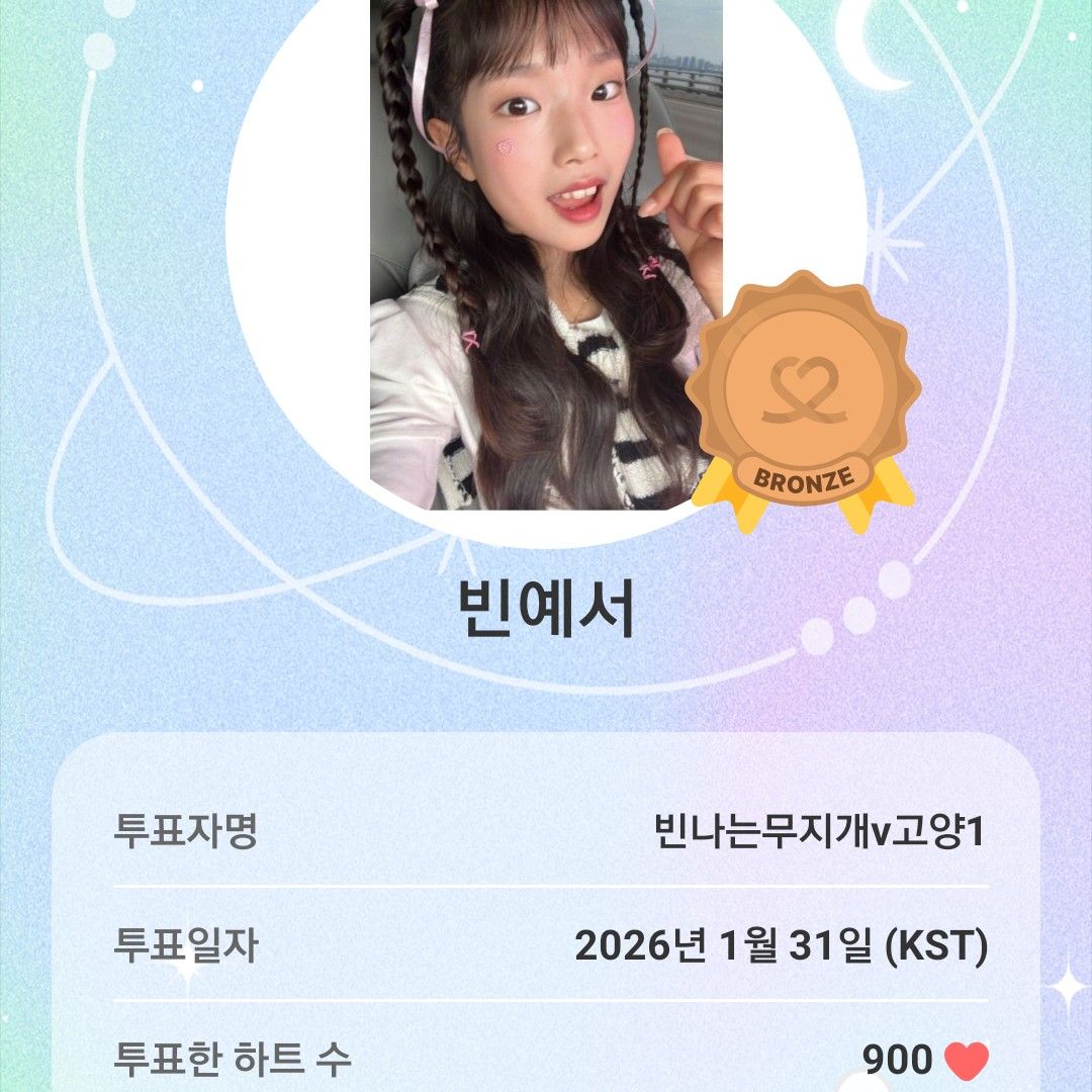 Recent activity shot of Bin Yeseo