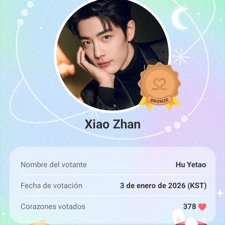 Recent activity shot of Xiao Zhan