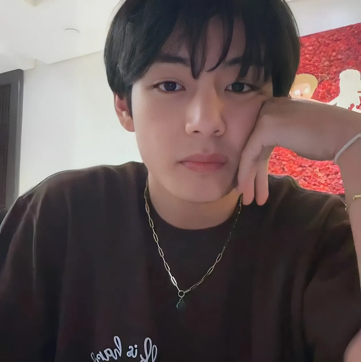 Recent activity shot of Kim Taehyung (V)