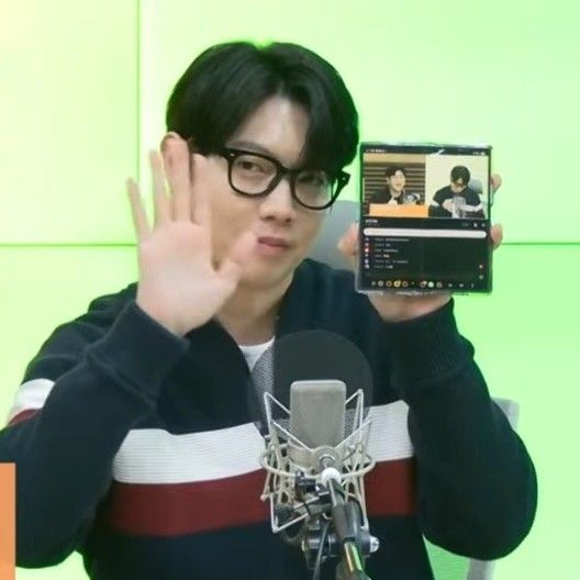 Behind-the-scenes cut of Son Taejin