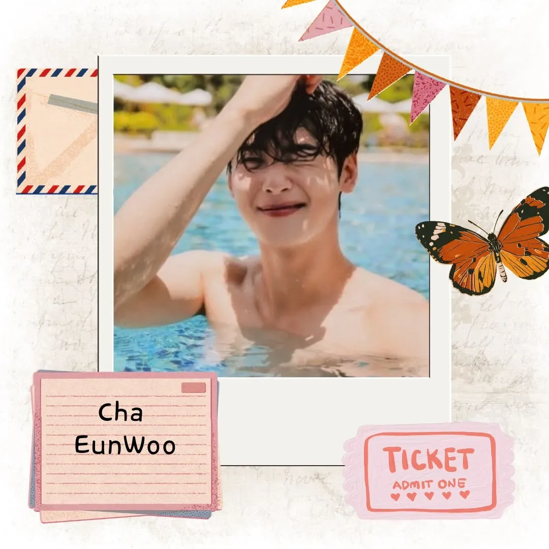 Behind-the-scenes cut of Cha Eunwoo