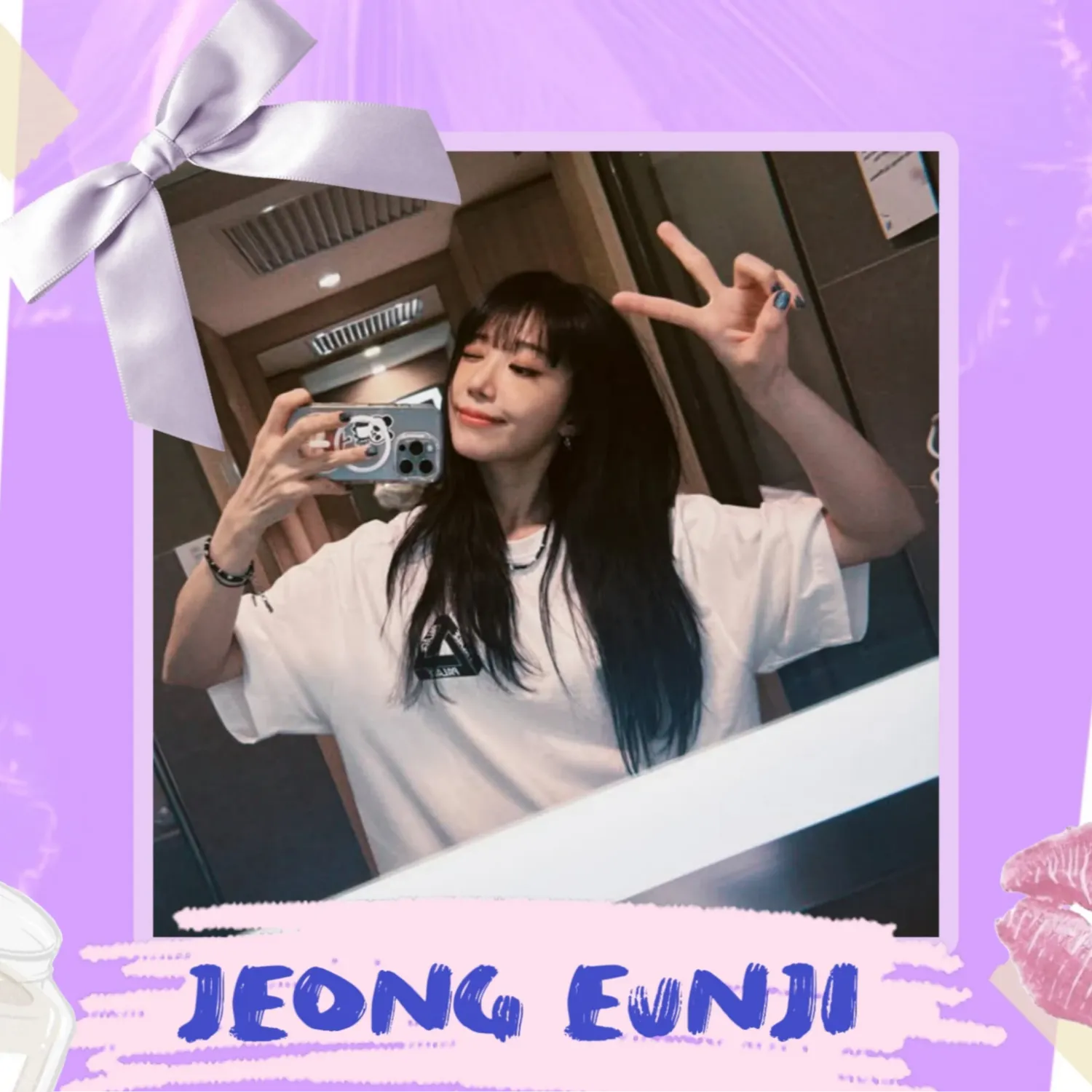 A moment captured by a fan of Jung Eunji
