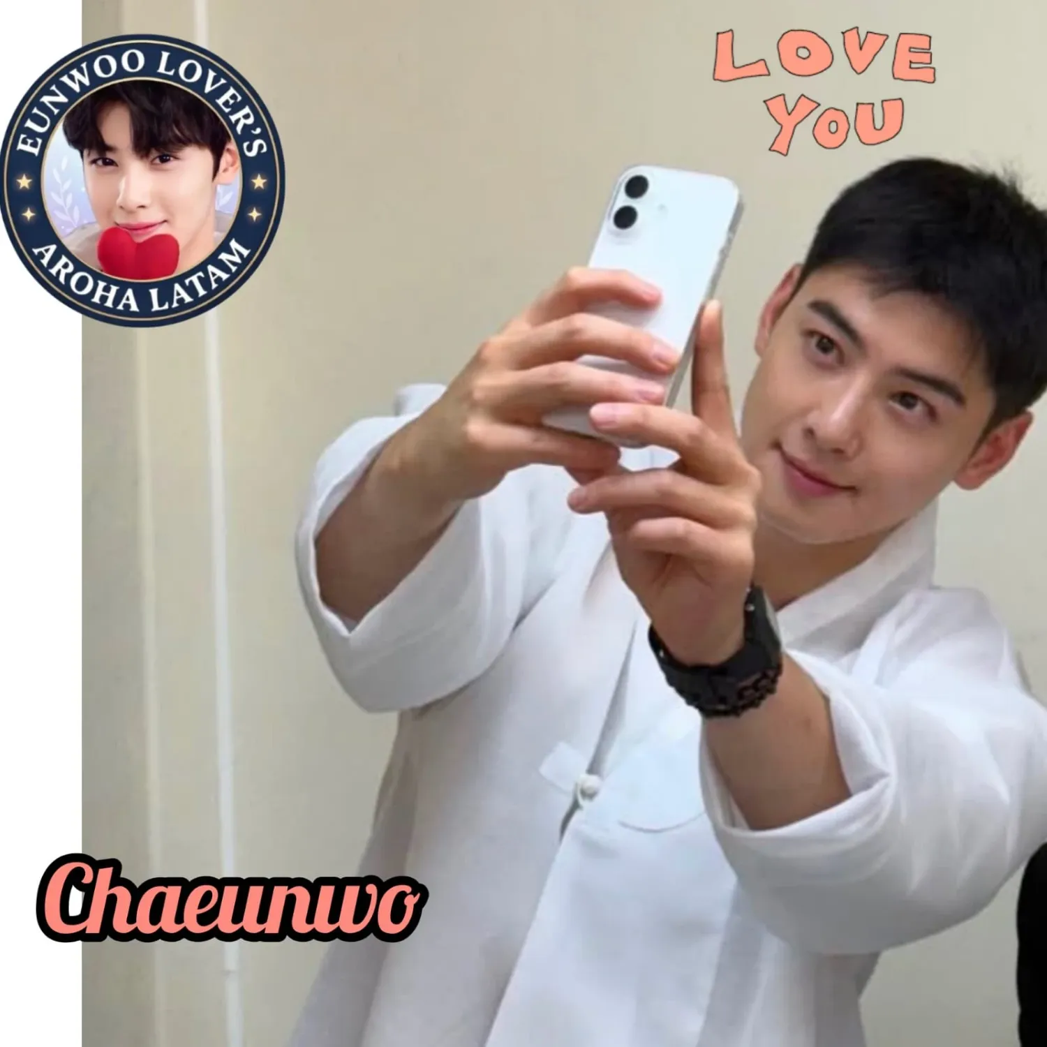 A moment captured by a fan of Cha Eunwoo