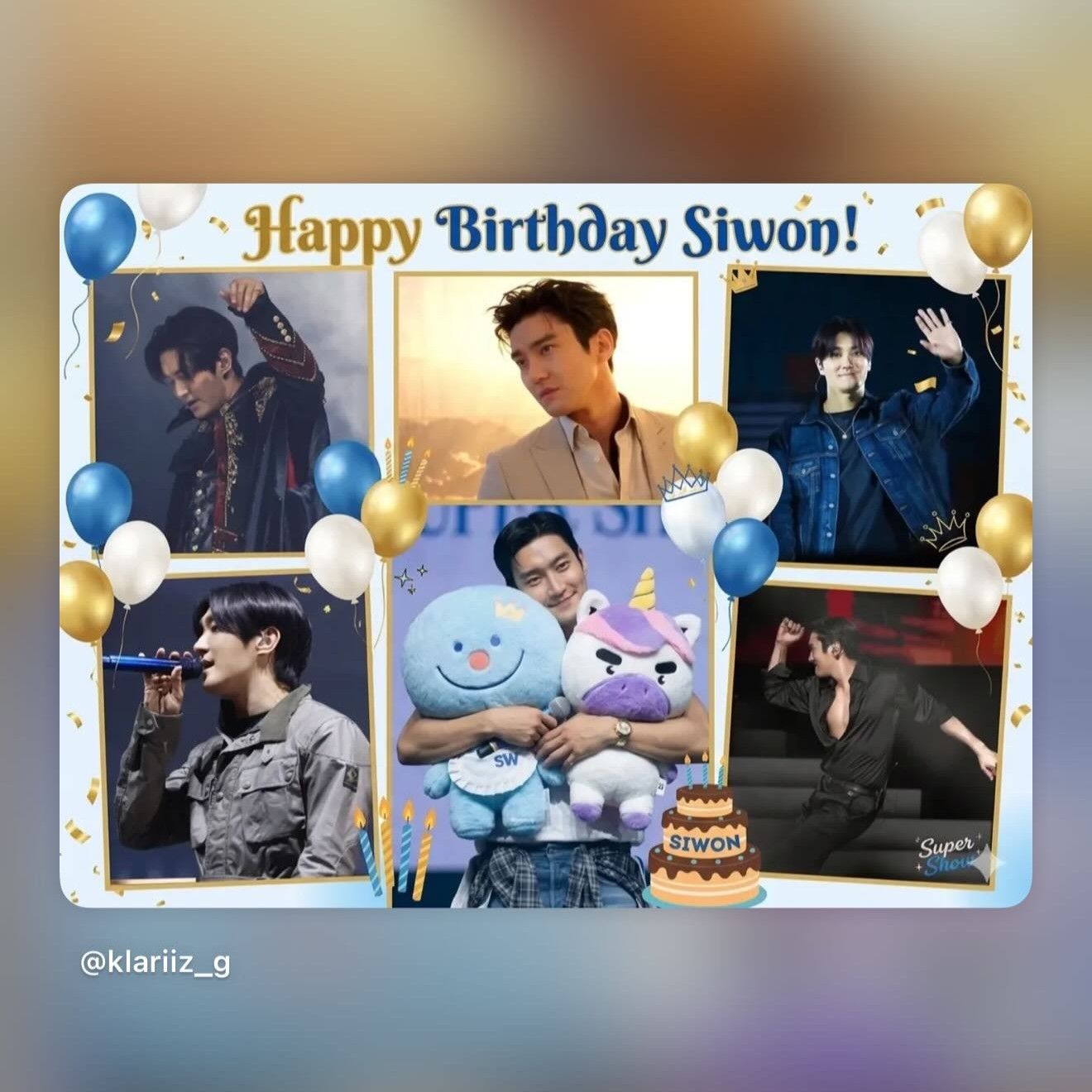 Recent activity shot of Choi Siwon