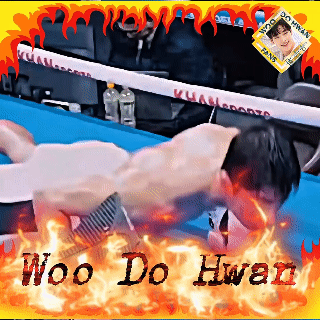 A moment captured by a fan of Woo Dohwan