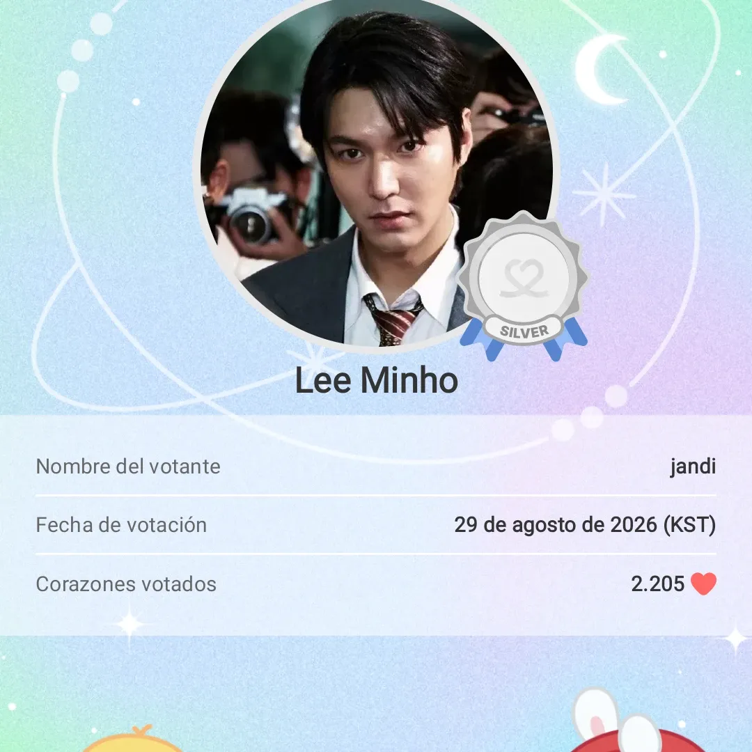 Recent activity shot of Lee Minho