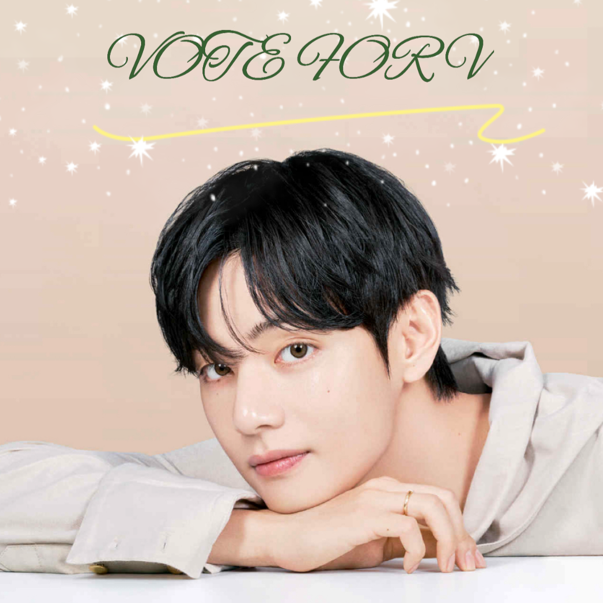 Recent activity shot of Kim Taehyung (V)