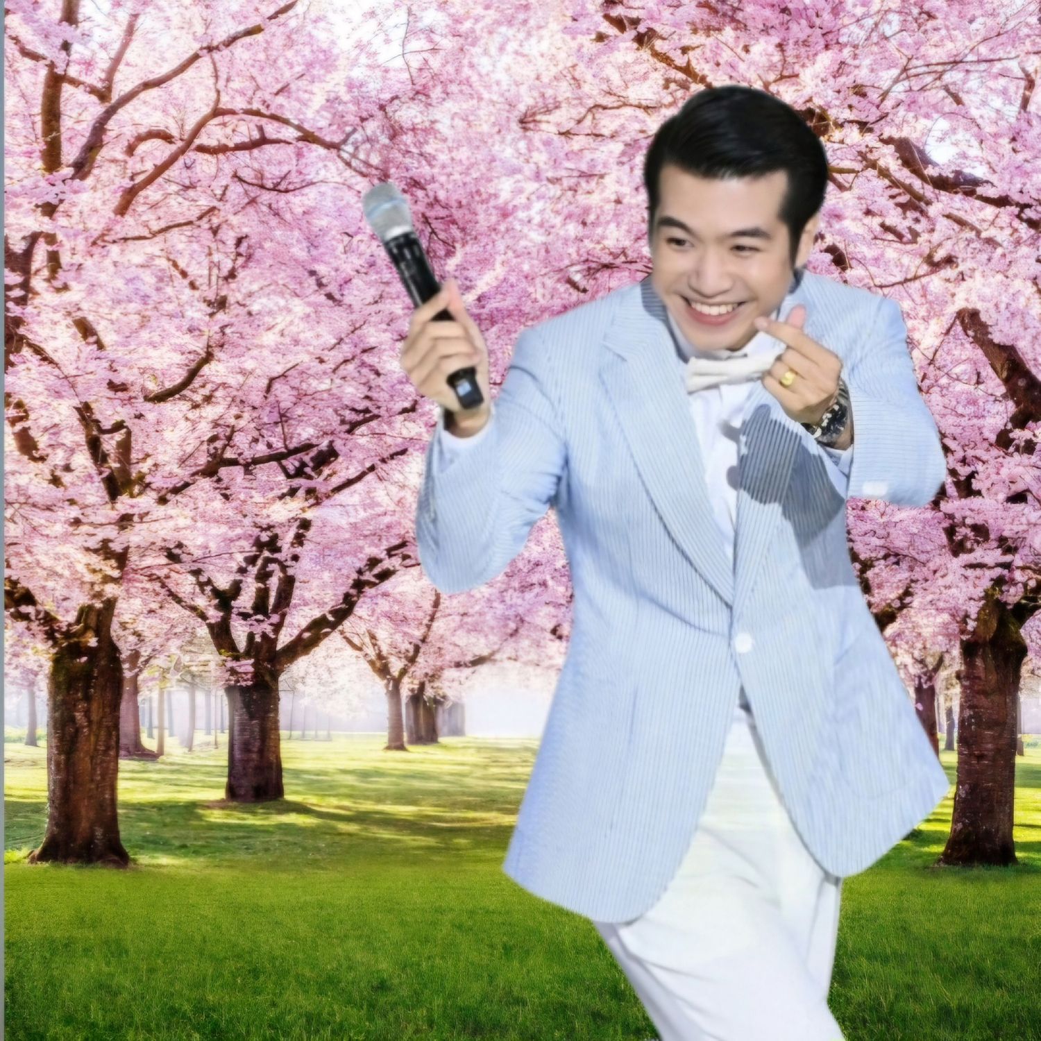 粉丝拍下的赵明燮瞬间