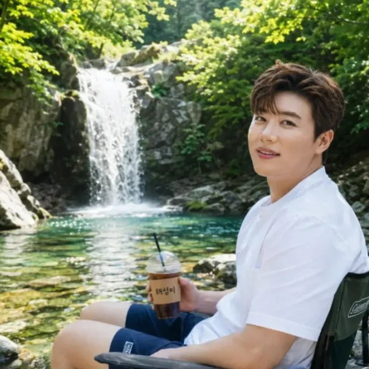 Behind-the-scenes cut of Jin Haesung
