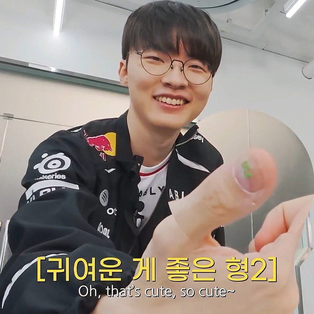 Recent activity shot of Faker