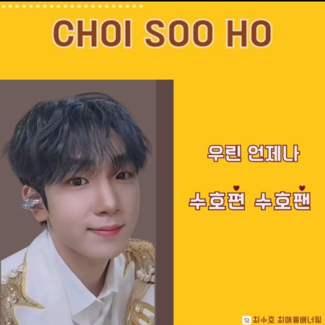 Recent activity shot of Choi Sooho