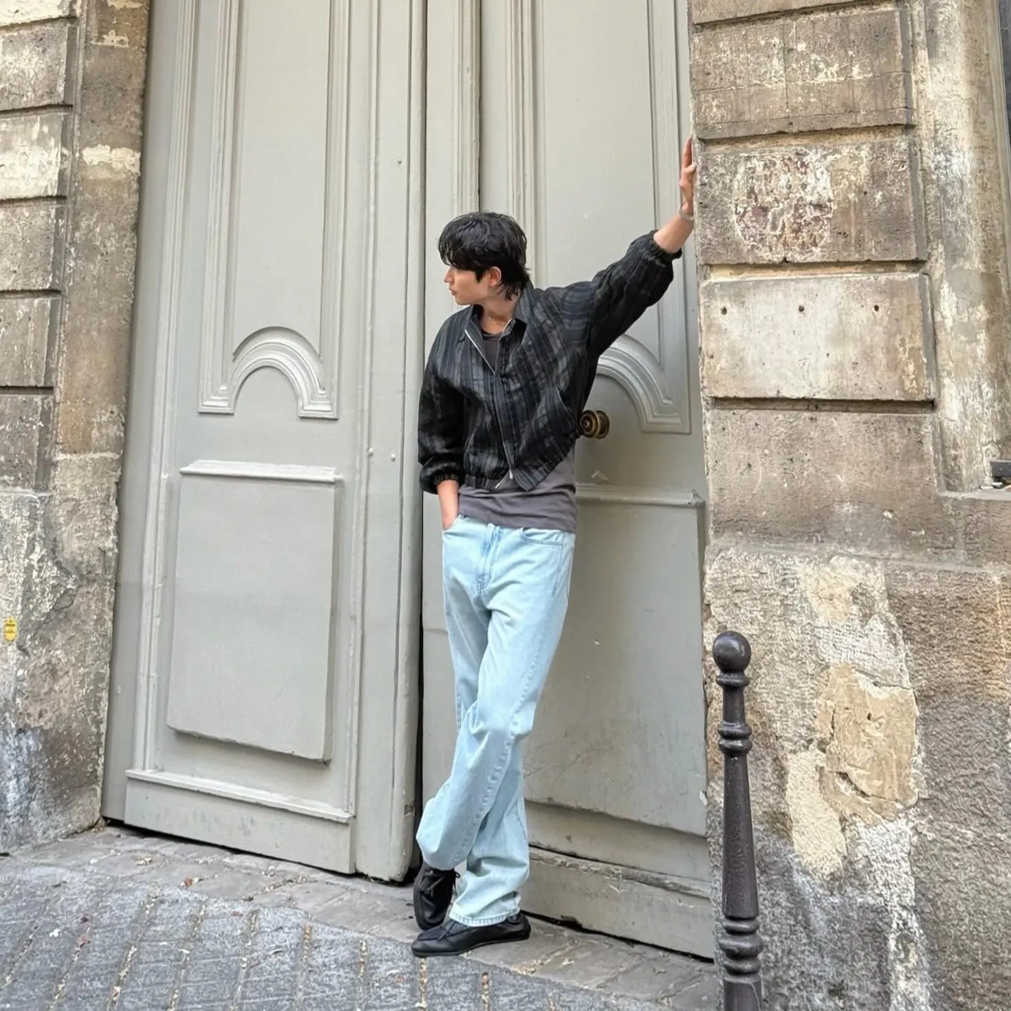A moment captured by a fan of Kim Jaewon