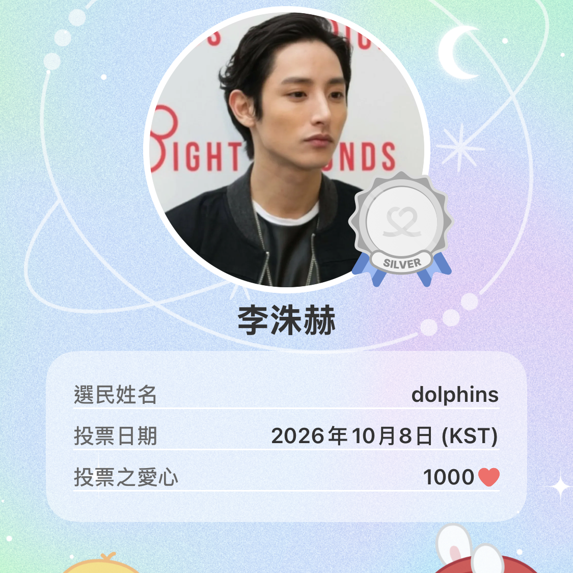 Recent activity shot of Lee Soohyuk