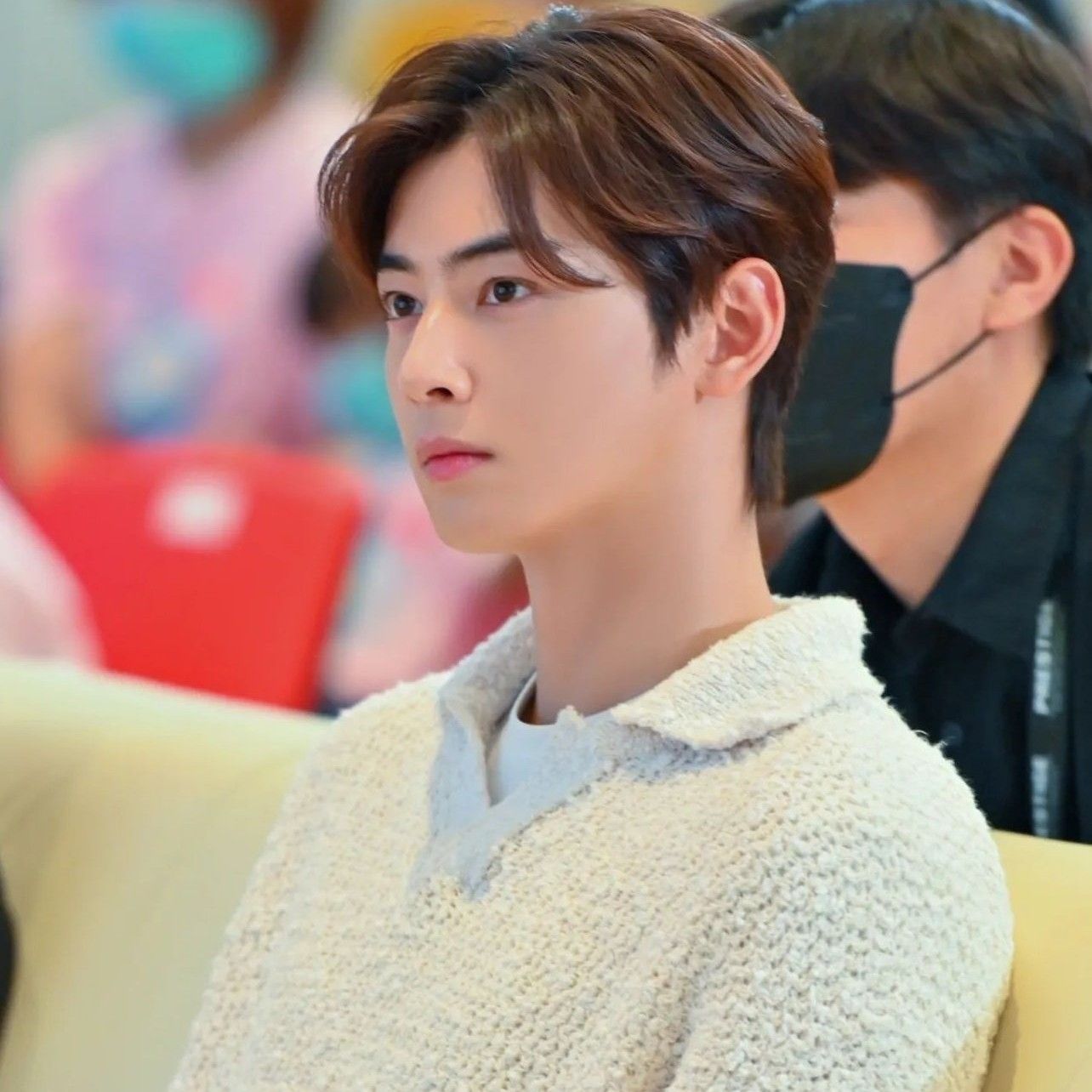 A moment captured by a fan of Cha Eunwoo