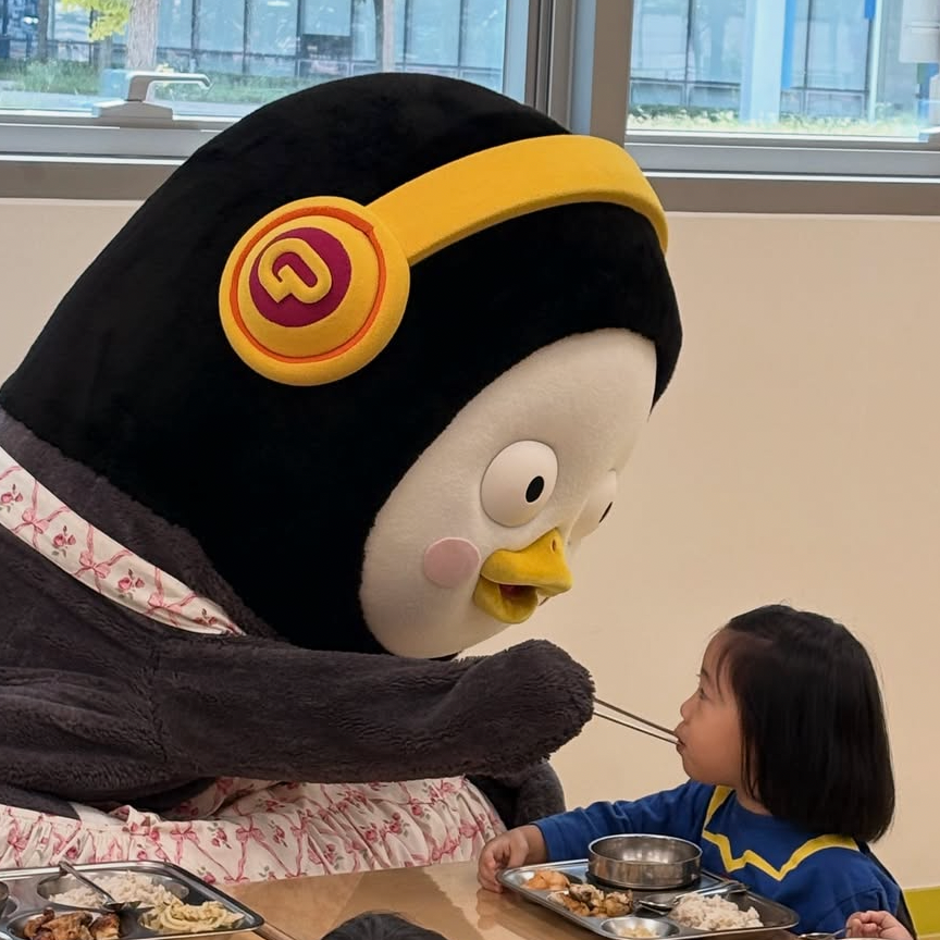 펭수의 비하인드 컷