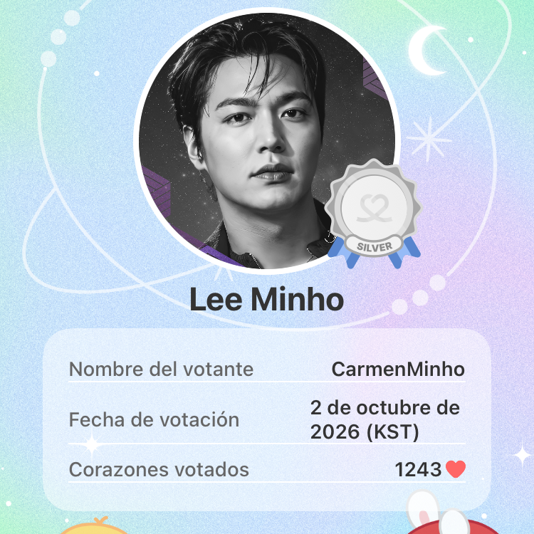 Recent activity shot of Lee Minho