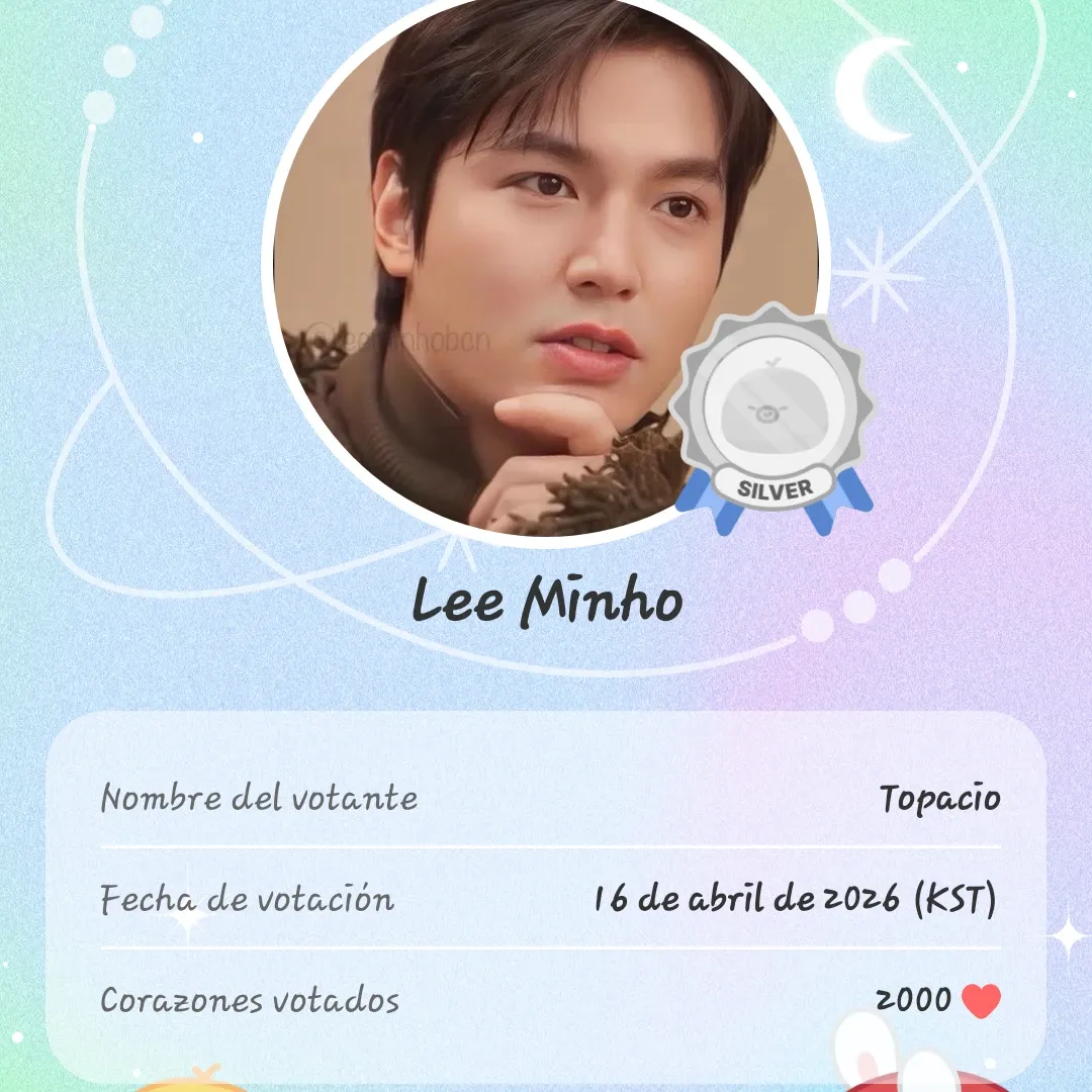 Recent activity shot of Lee Minho