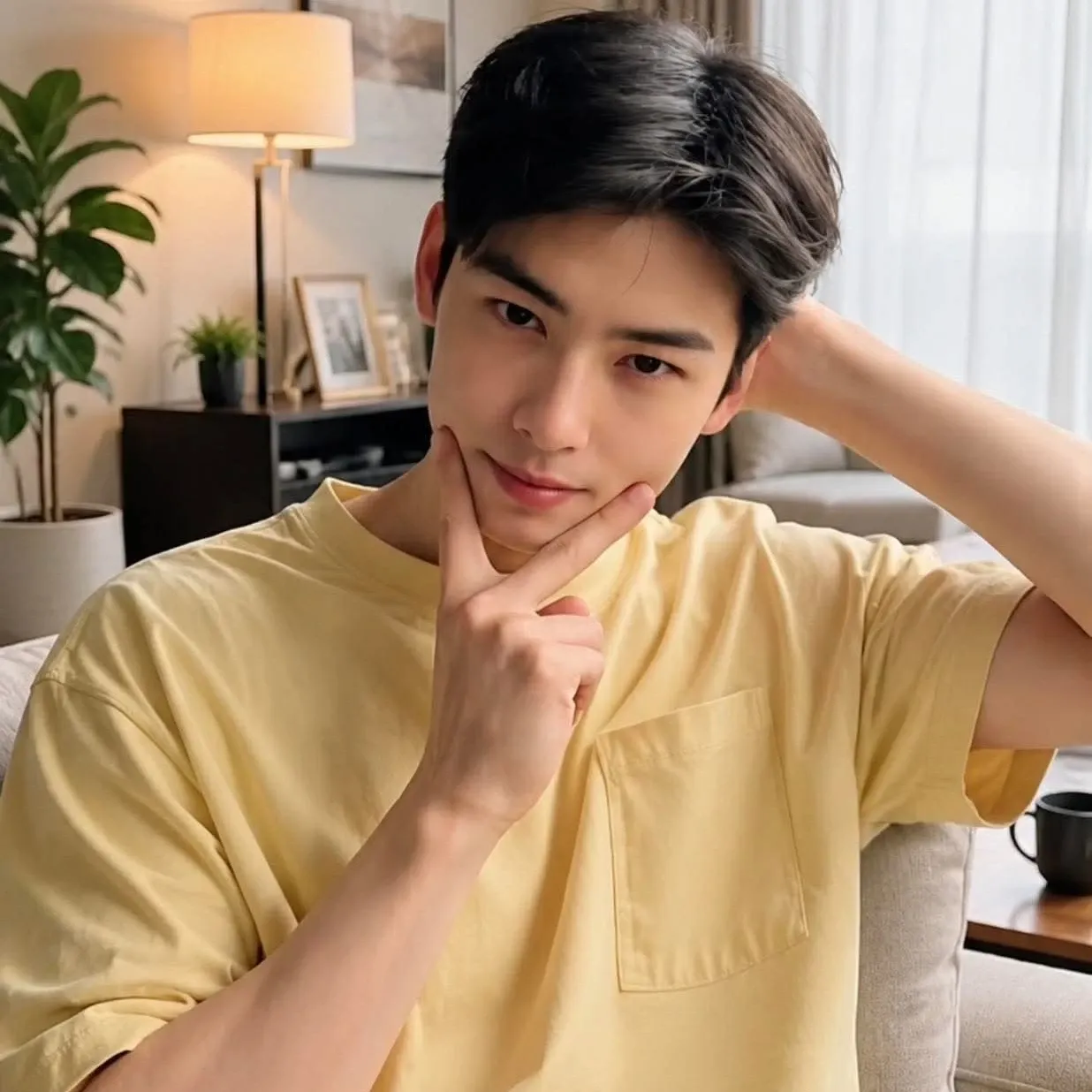 Recent activity shot of Cha Eunwoo