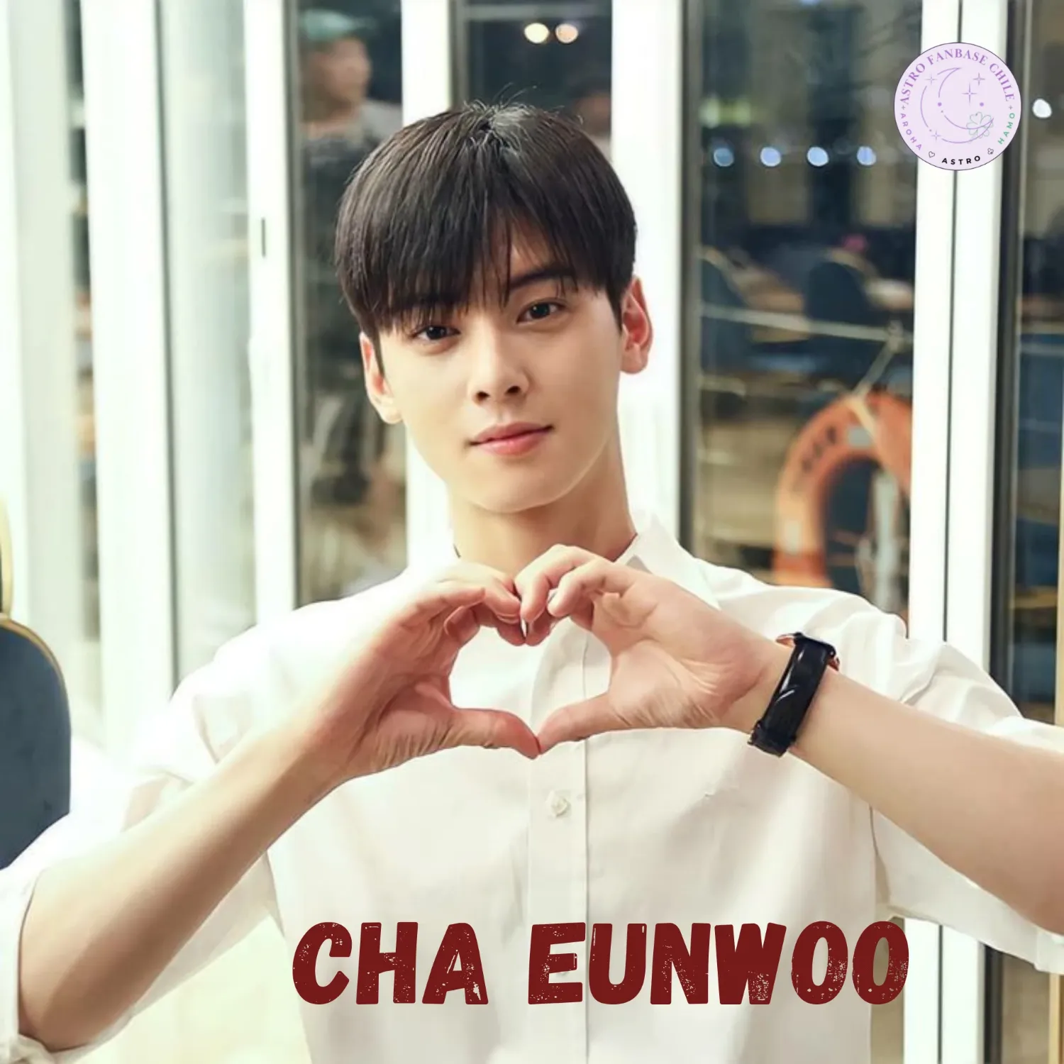 Behind-the-scenes cut of Cha Eunwoo