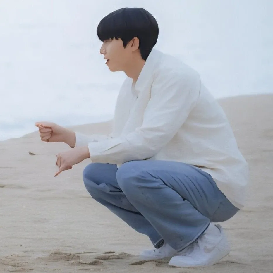 Behind-the-scenes cut of Park Seojoon