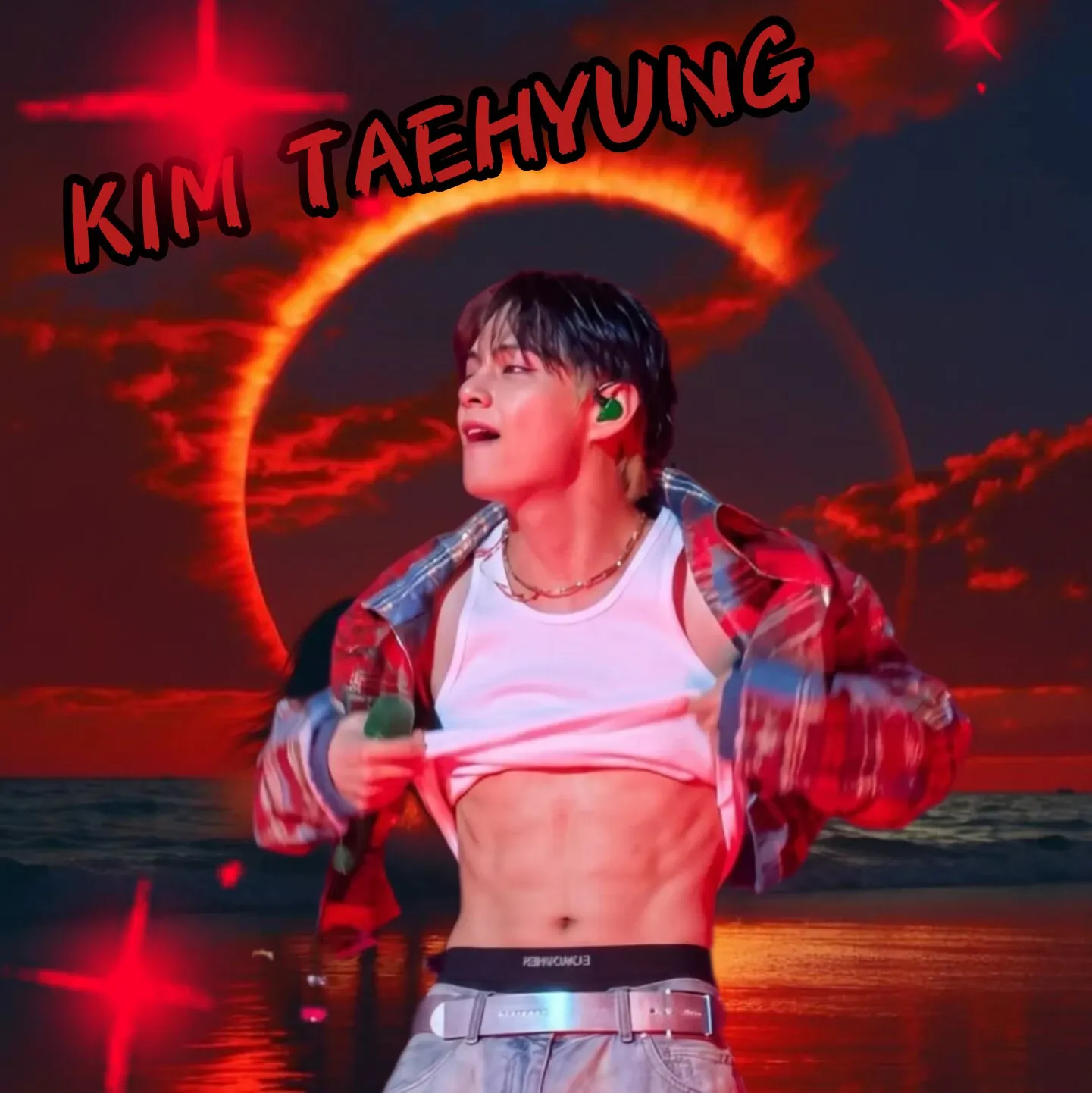 Recent activity shot of Kim Taehyung (V)