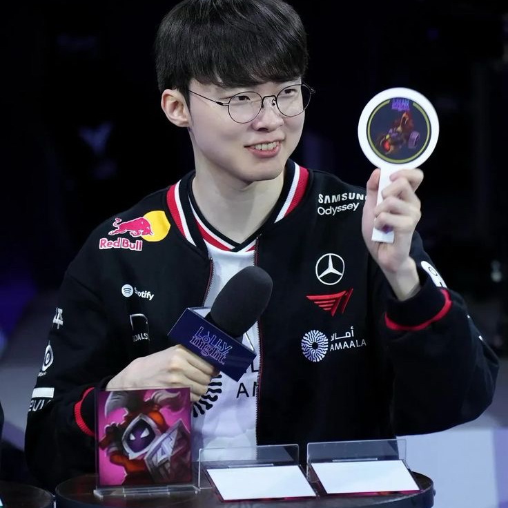 Recent activity shot of Faker