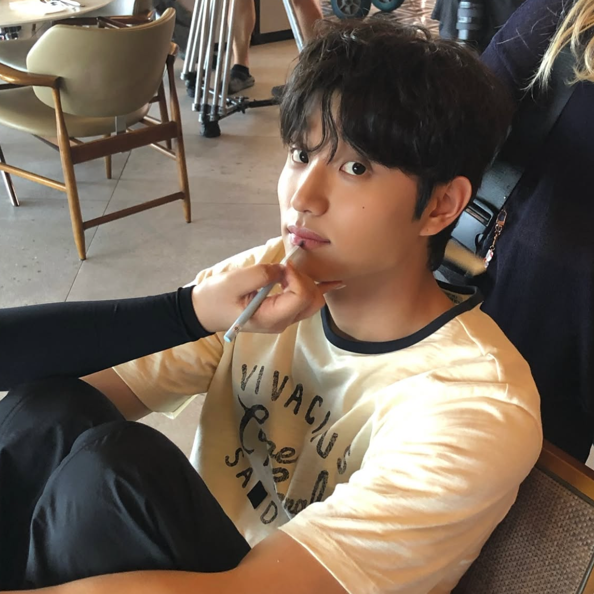 Recent activity shot of Kim Jaewon