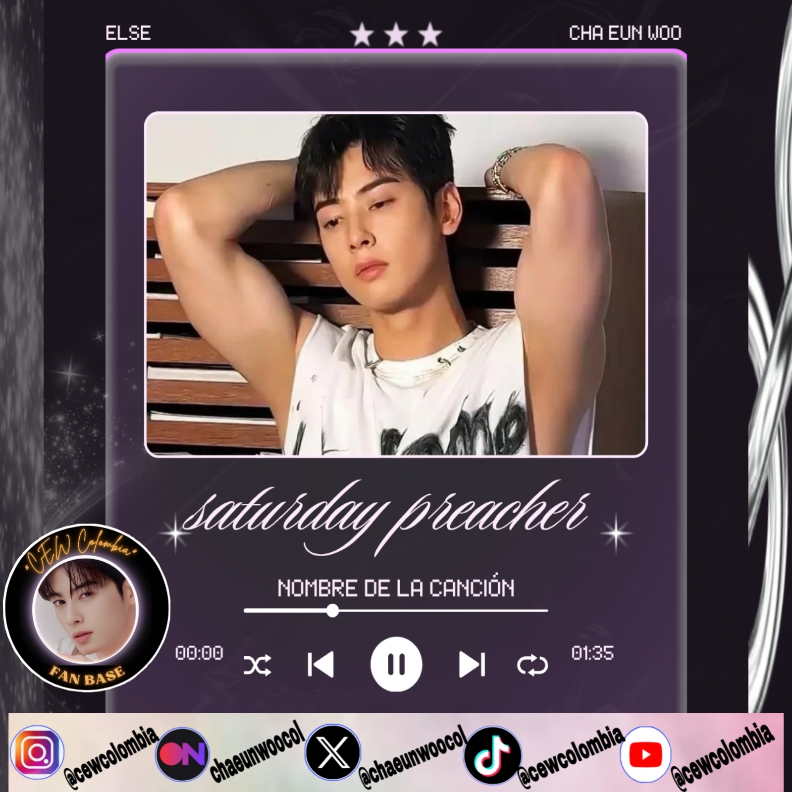 Recent activity shot of Cha Eunwoo