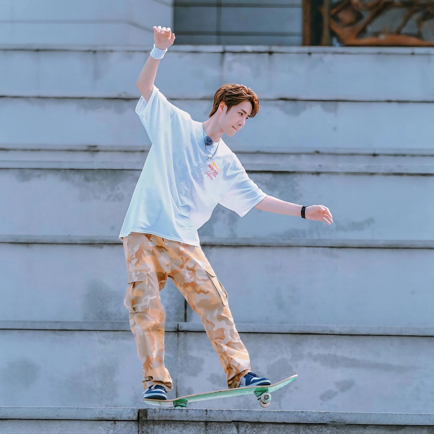 Recent activity shot of Wang Yibo