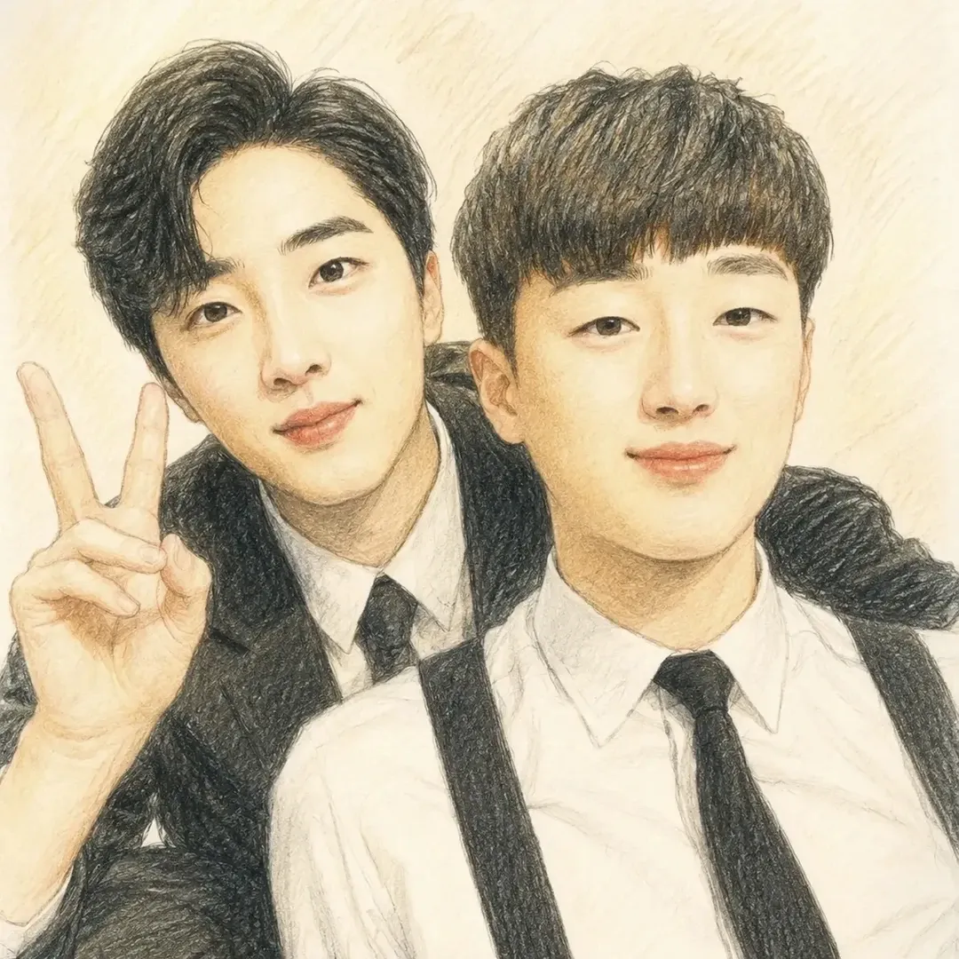 Behind-the-scenes cut of Hwang Yunsung