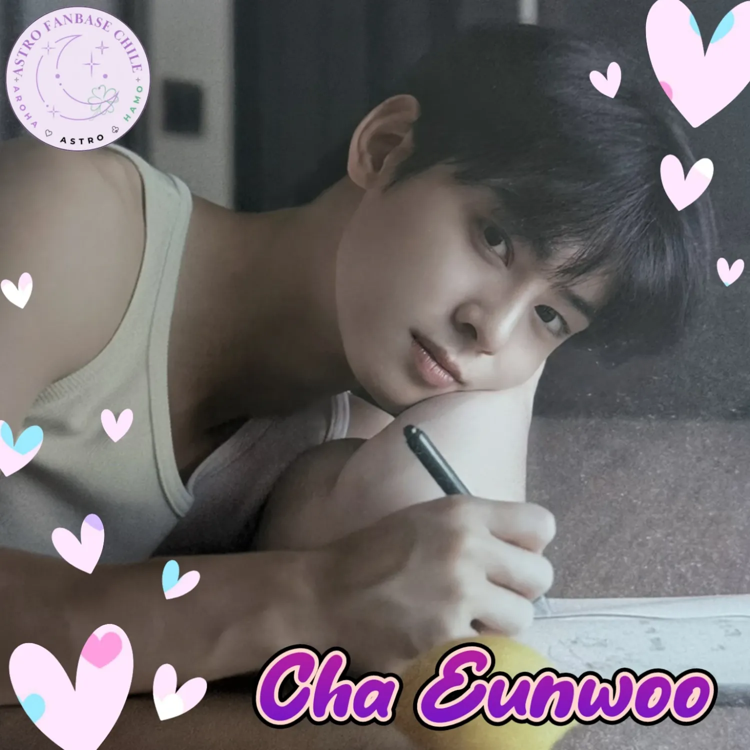 A moment captured by a fan of Cha Eunwoo